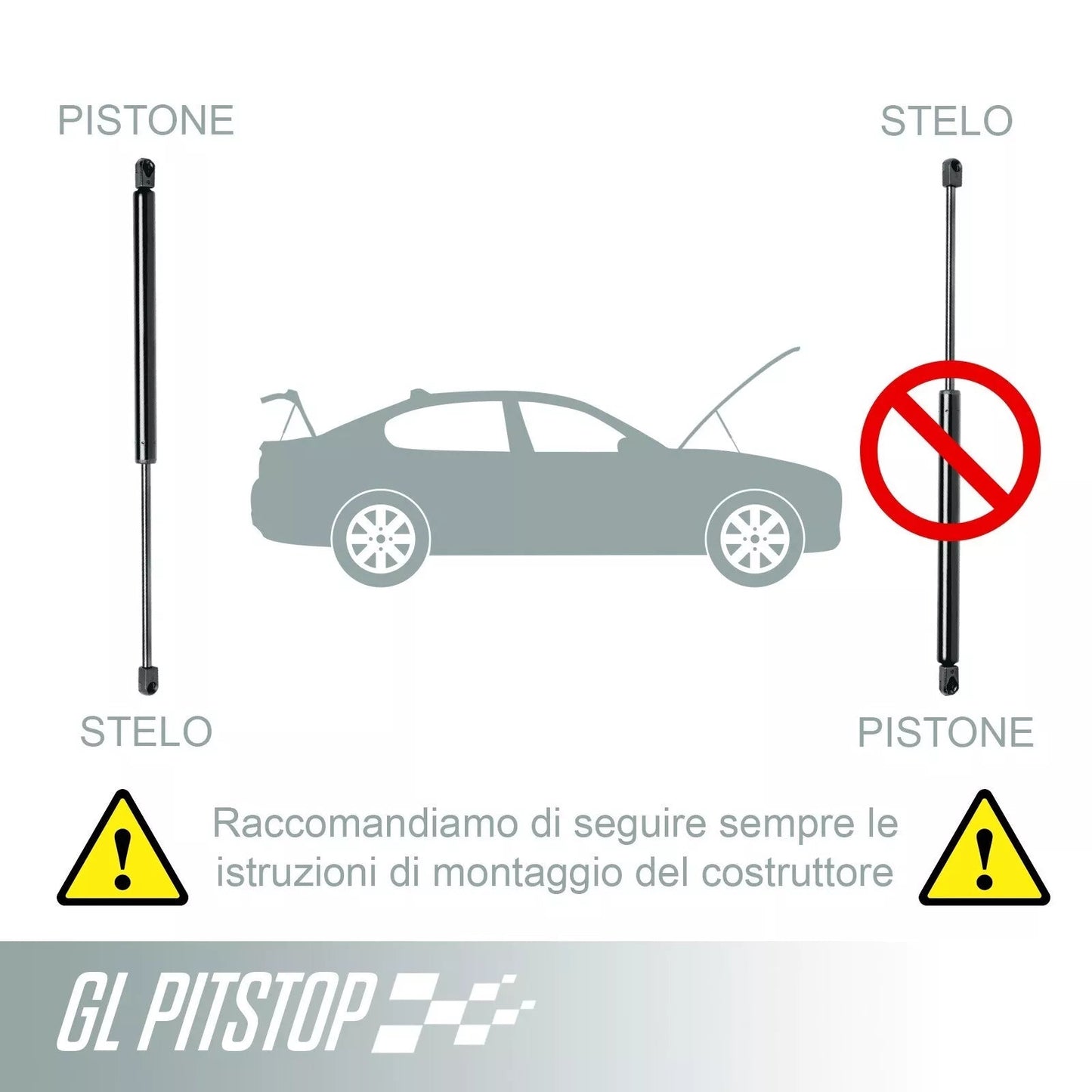 Coppia Molle a Gas Portellone TOYOTA Avensis Verso (T22) da '00 Sonas srl