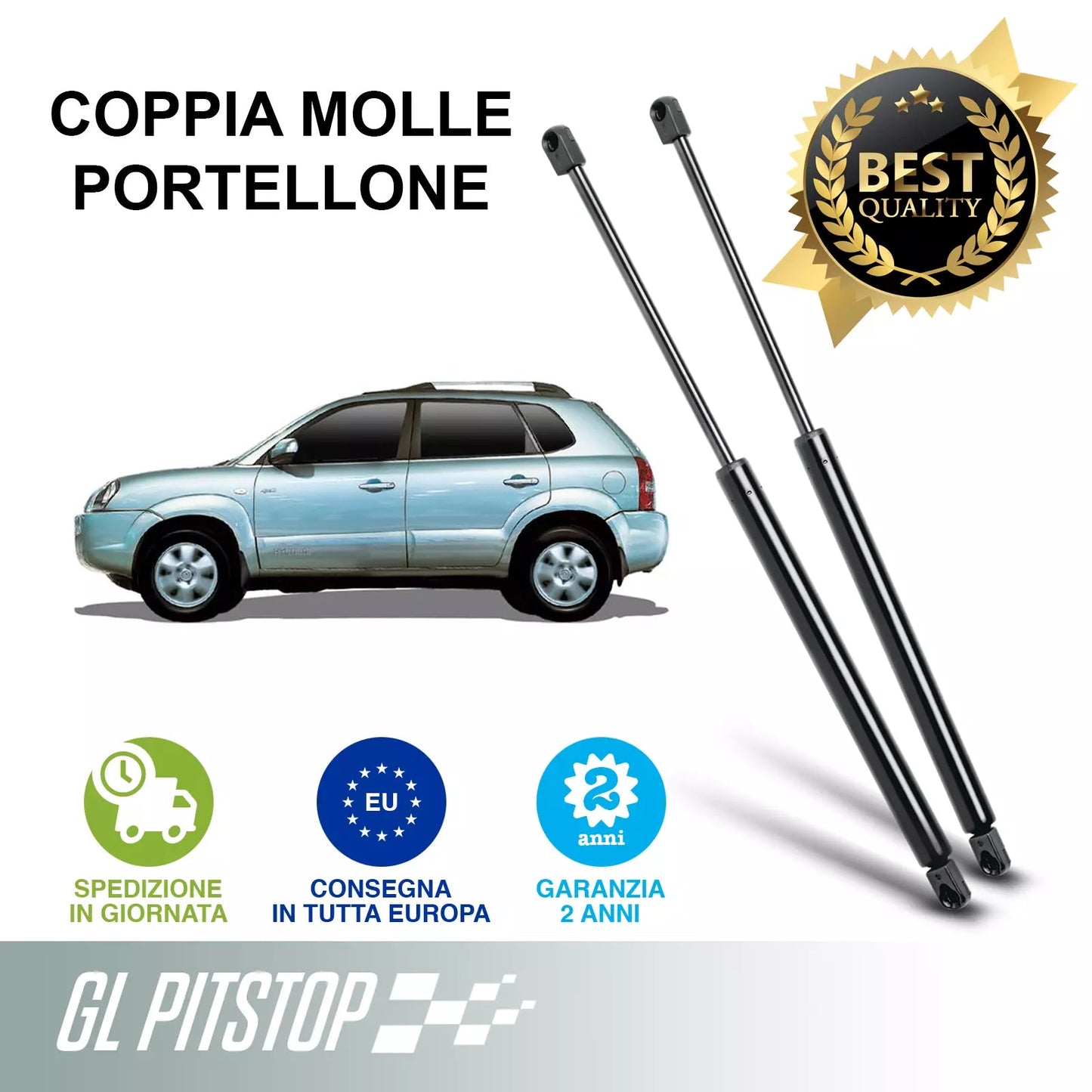 Coppia Molle a Gas compatibile con HYUNDAI TUCSON (JM) Sonas srl