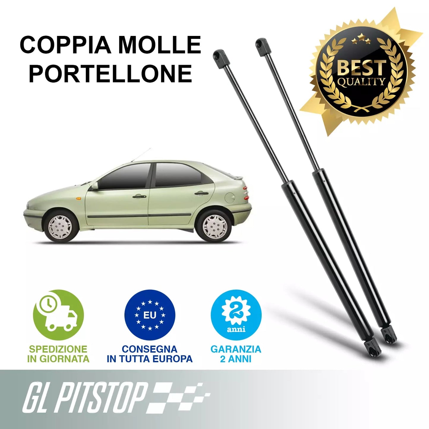 Coppia Molle a Gas Portellone compatibile con FIAT Brava (182) Sonas srl