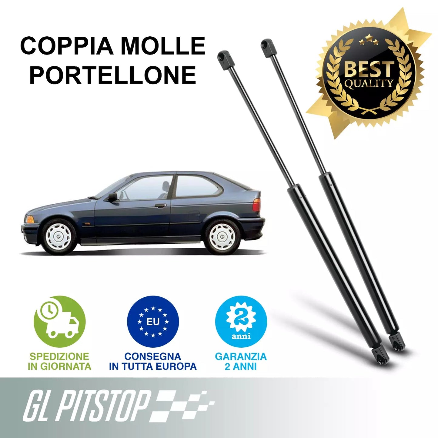 Coppia Molle a Gas compatibile con BMW Serie 3 Compact (E36) Sonas srl