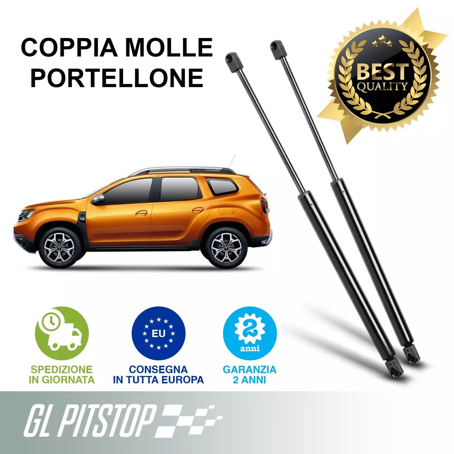 Coppia Molle a Gas per Portellone compatibile con DACIA DUSTER (HM) da '17 Sonas srl
