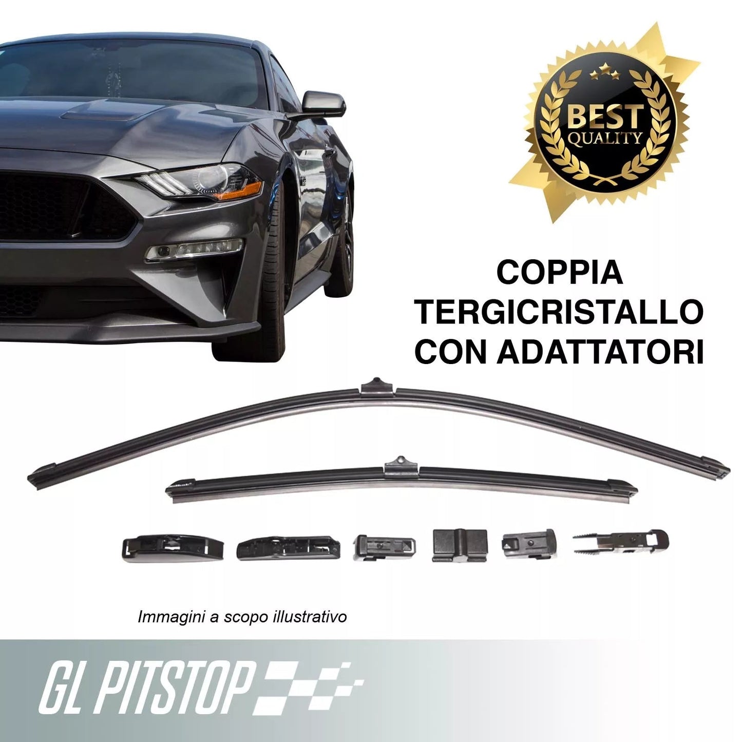 Coppia di Spazzole Tergicristalli per MERCEDES CLK da 05/02 a 12/09 Sonas srl