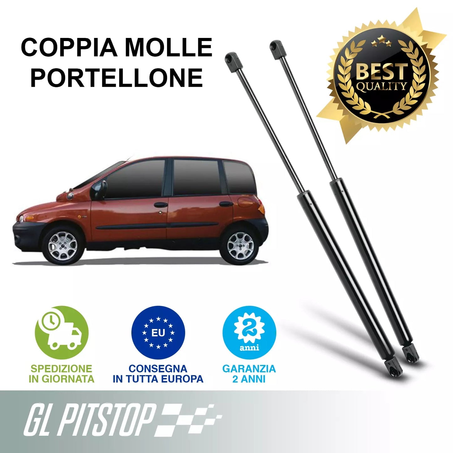 Pistoni Portellone, Molle a Gas Portellone compatibile con FIAT Multipla (186) Sonas srl