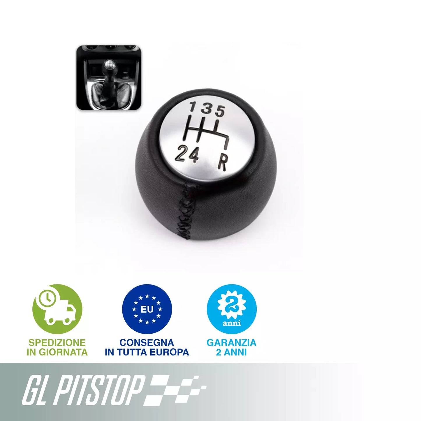 POMELLO CAMBIO compatibile con ALFA ROMEO 47/156/166/GT 5 MARCE H4,5Cm Sonas srl