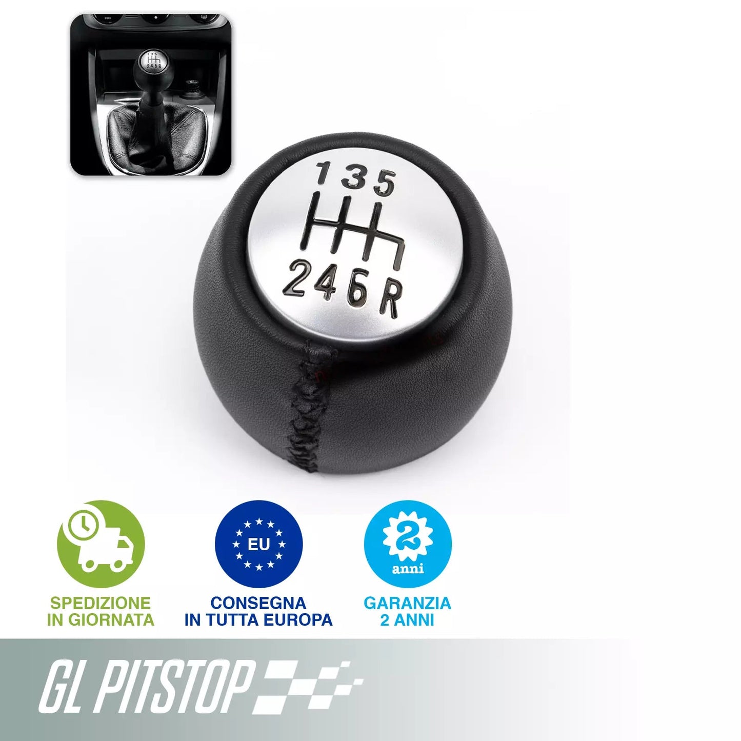 POMELLO CAMBIO compatibile con ALFA ROMEO 47/156/166/GT 6 MARCE H4,5Cm Sonas srl