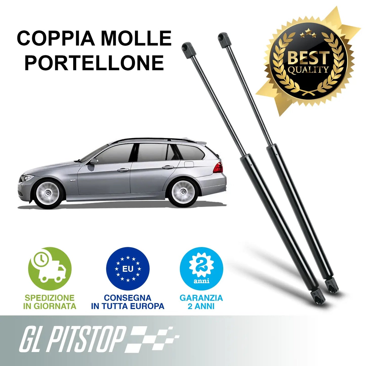 Pistoni portellone, Copia Molla a gas compatibile con BMW (E91) Touring da '06 a '05/12 Sonas srl