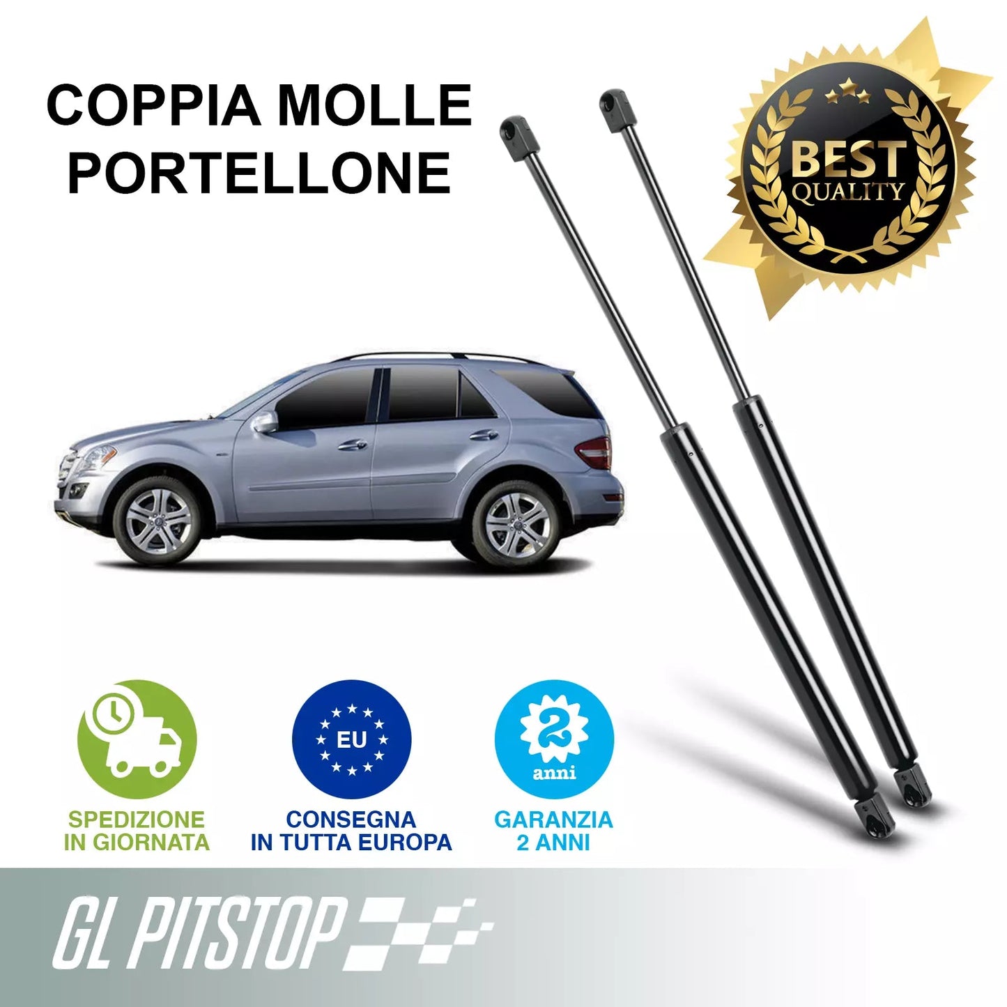 Pistoni Portellone, Coppia Molle a Gas compatibile con MERCEDES M (W164) Sonas srl