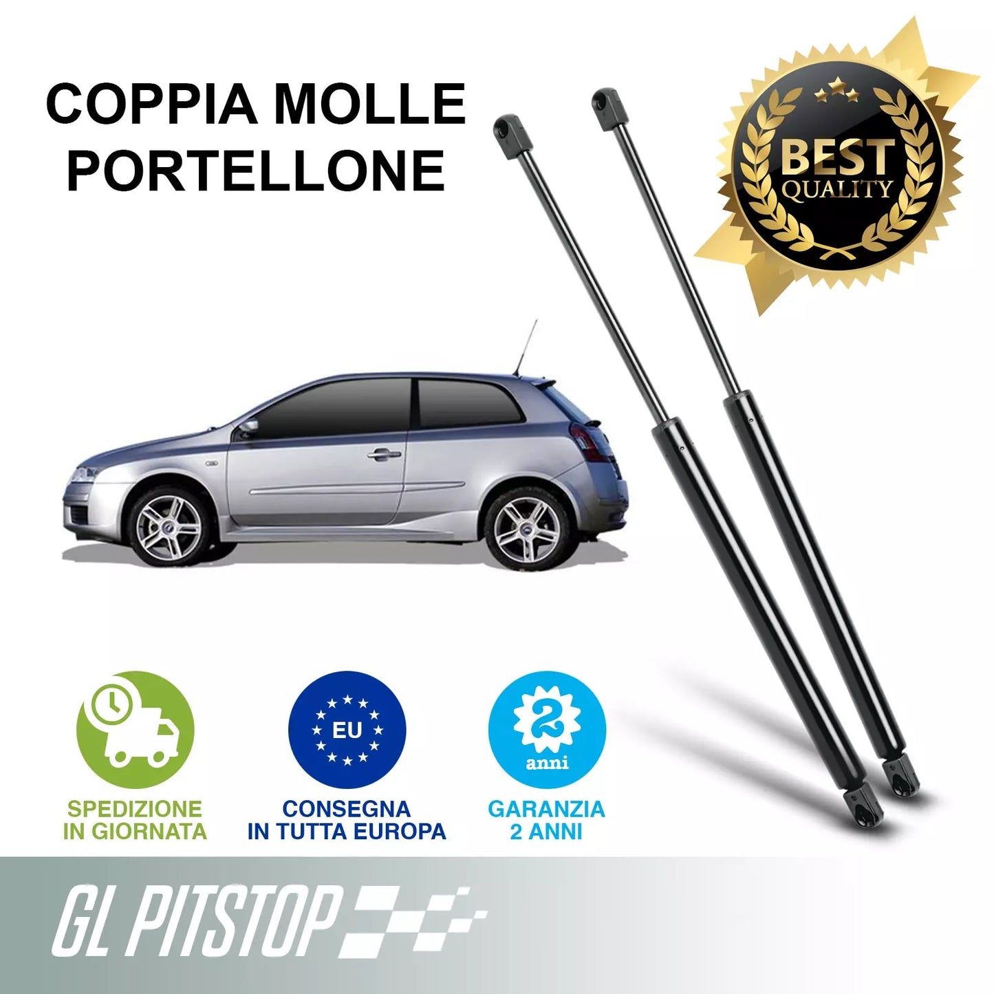 Pistoni Portellone, Ammortizzatori a Gas, Molle a Gas compatibile con FIAT STILO (192) 3 porte Sonas srl