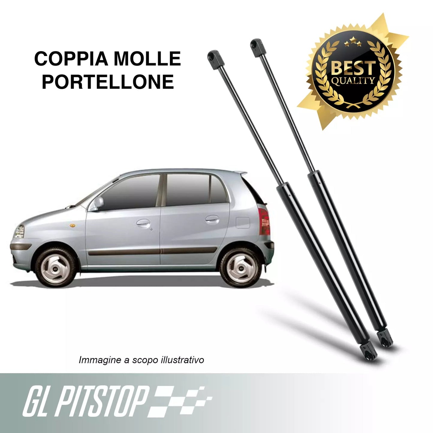 Pistoni Portellone, Coppia Molle a Gas HYUNDAI Atos Prime (MX) SENZA STAFFE Sonas srl
