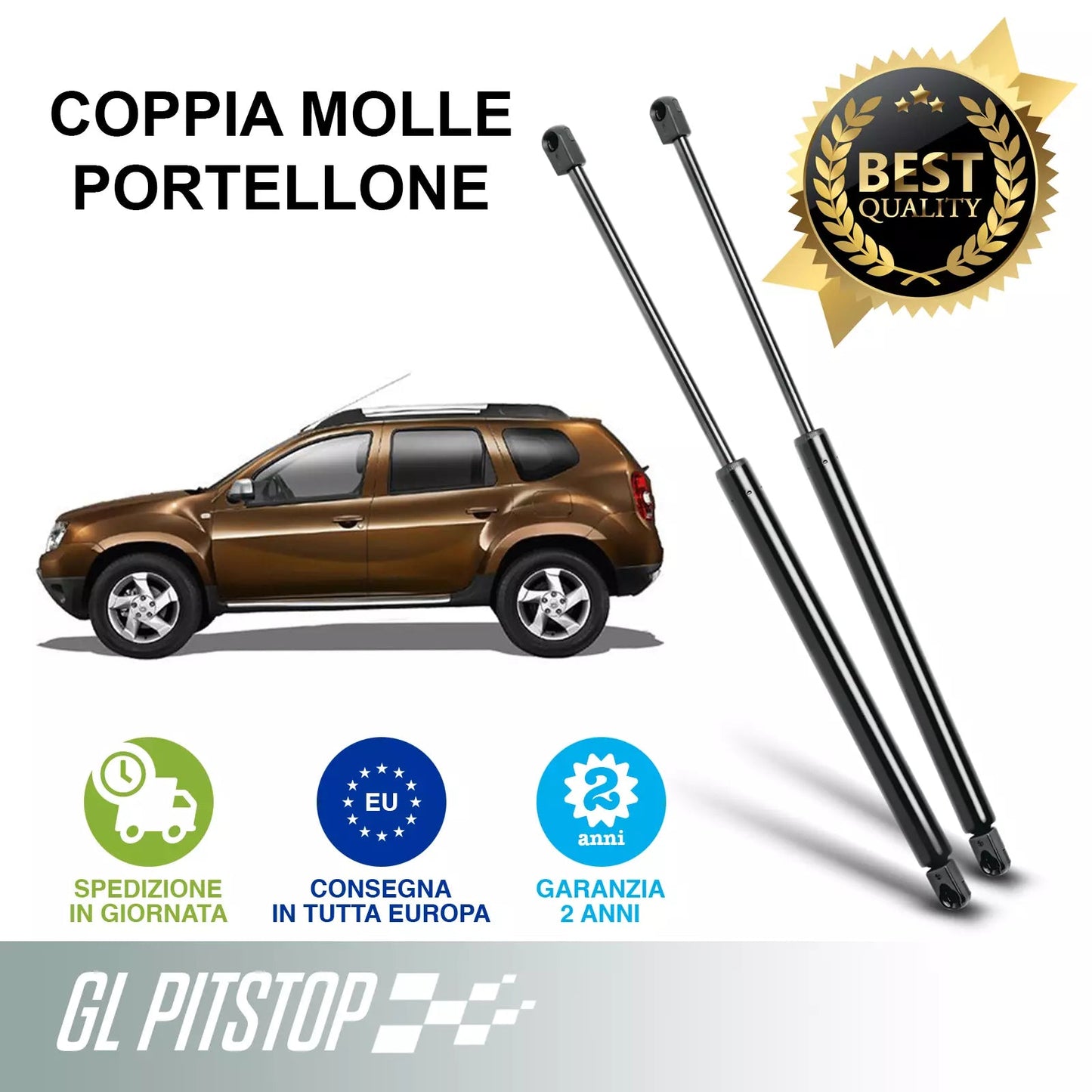 Coppia Molle a Gas per Portellone compatibile con DACIA Duster (HS) Sonas srl