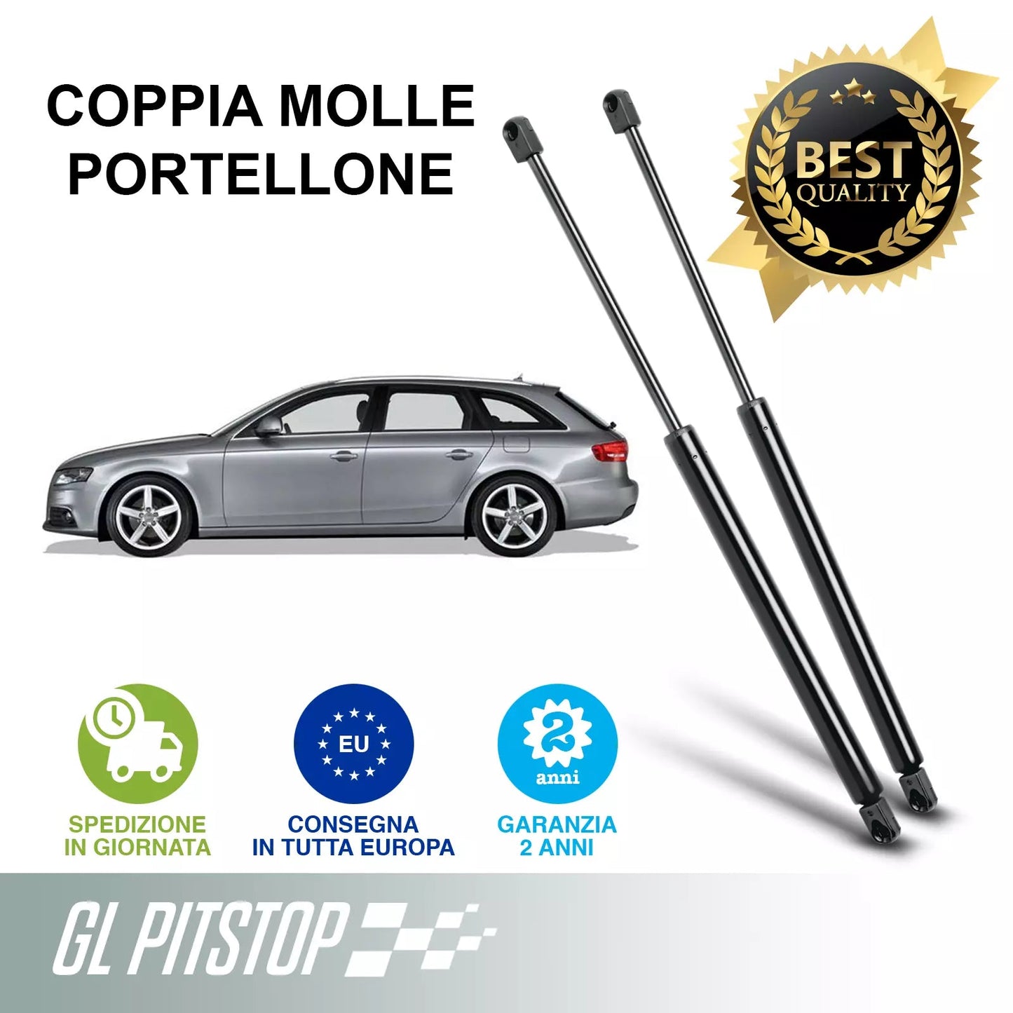 Pistoni Portellone Vano Carico, Coppia Molle a Gas compatibile con AUDI A4 Avant B8 (8K5) Sonas srl