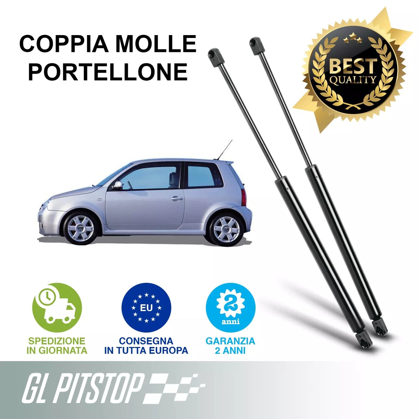 Pistoni Portellone, Coppia Molle a Gas compatibile con VOLKSWAGEN Lupo (6X1-6E1) Sonas srl