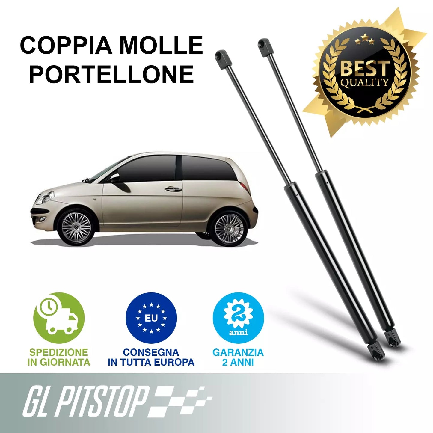 Pistoni Portellone, Coppia Molle a Gas LANCIA Autobianchi Ypsilon I (843) Sonas srl