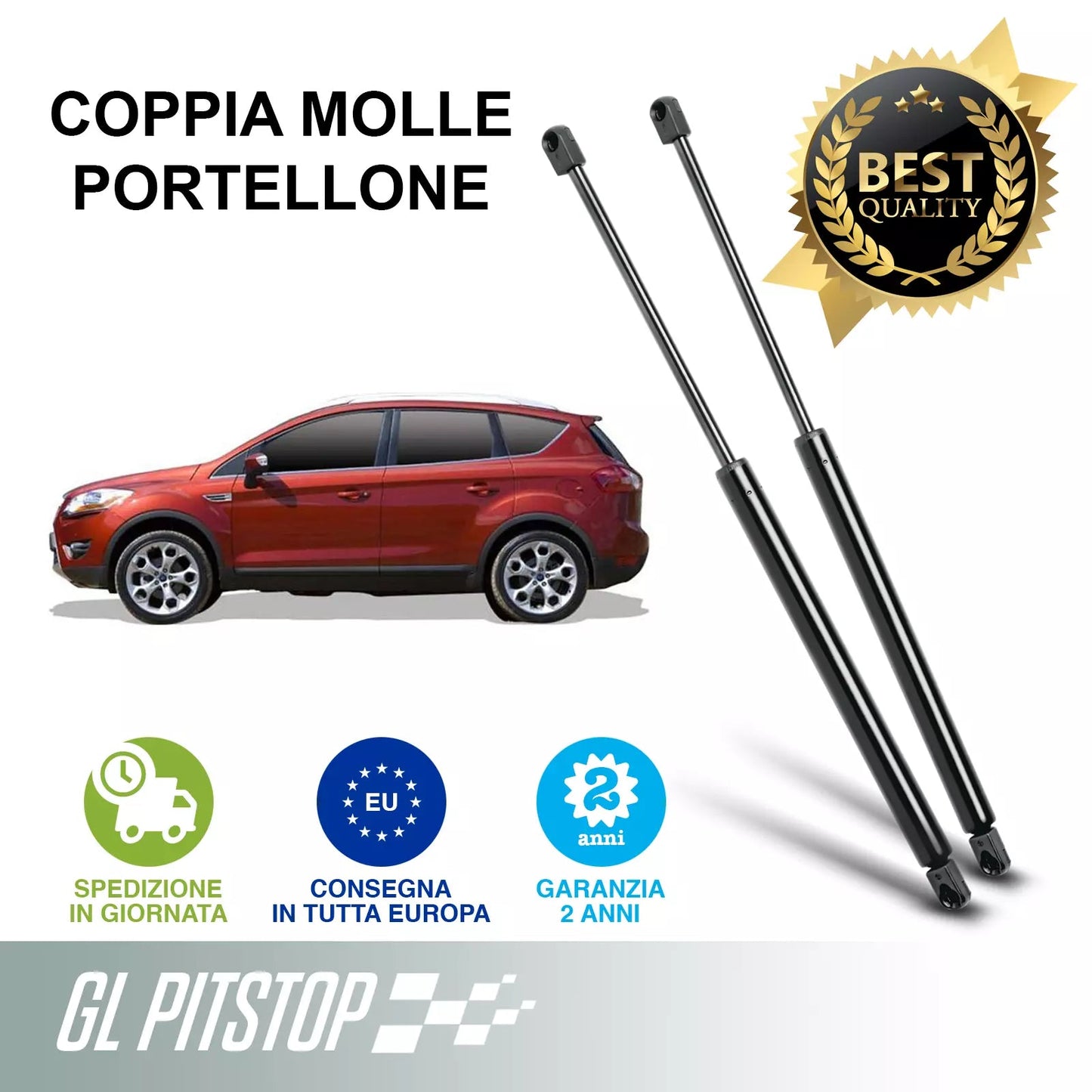 Pistoni Portellone, Ammortizzatori Portellone, Molle a gas FORD Kuga I da 11/08 Sonas srl