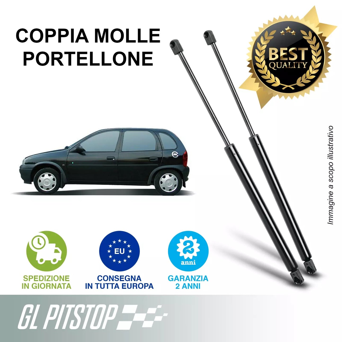 Pistoni Portellone, Coppia Molle a Gas OPEL Corsa B (S93) Sonas srl