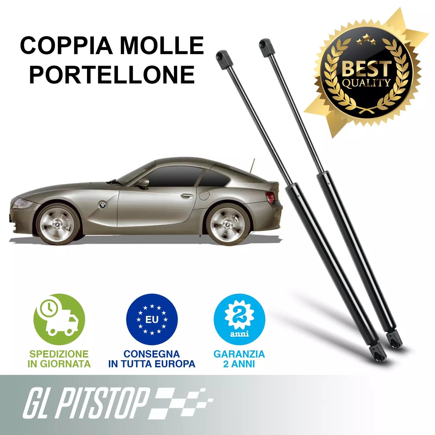 Pistoni Portellone, Coppia Molle a Gas compatibile con BMW Z4 (E86) Sonas srl