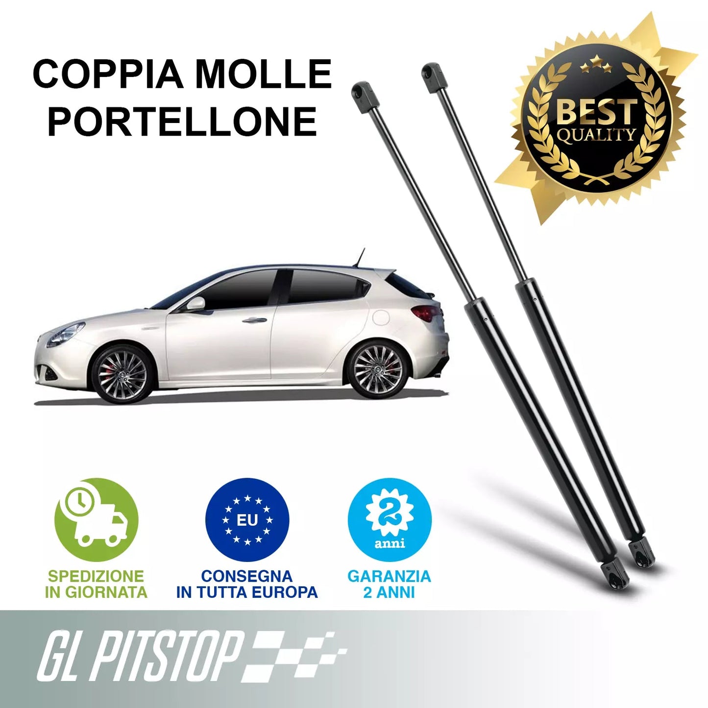 Pistoni Portellone, Molle a Gas compatibile con ALFA ROMEO Giulietta da 04/'10 Sonas srl