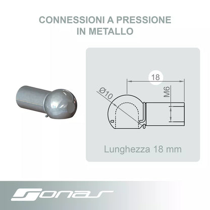 Attacchi, staffe supporto, Raccordi Per Molla Molle a Gas vari modelli Sonas srl