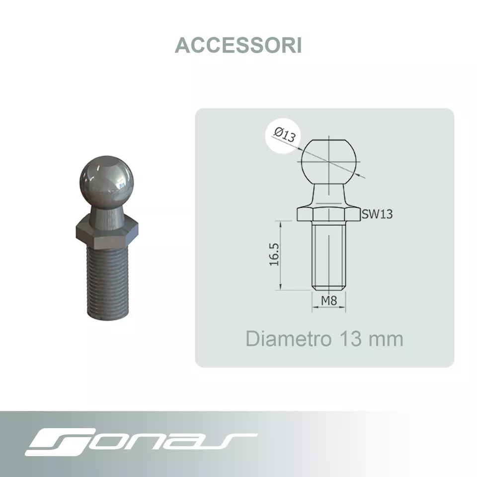 Attacchi, staffe supporto, Raccordi Per Molla Molle a Gas vari modelli Sonas srl