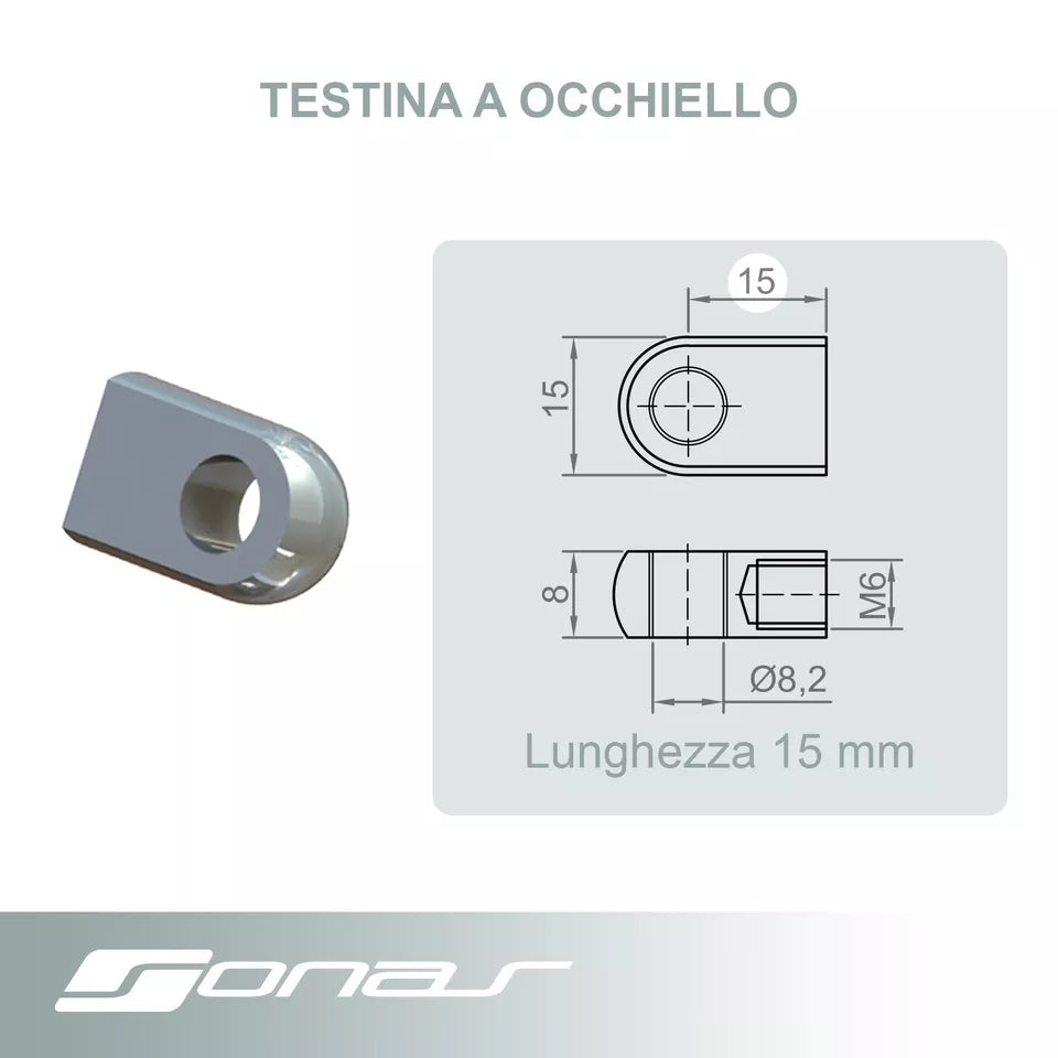 Attacchi, staffe supporto, Raccordi Per Molla Molle a Gas vari modelli Sonas srl