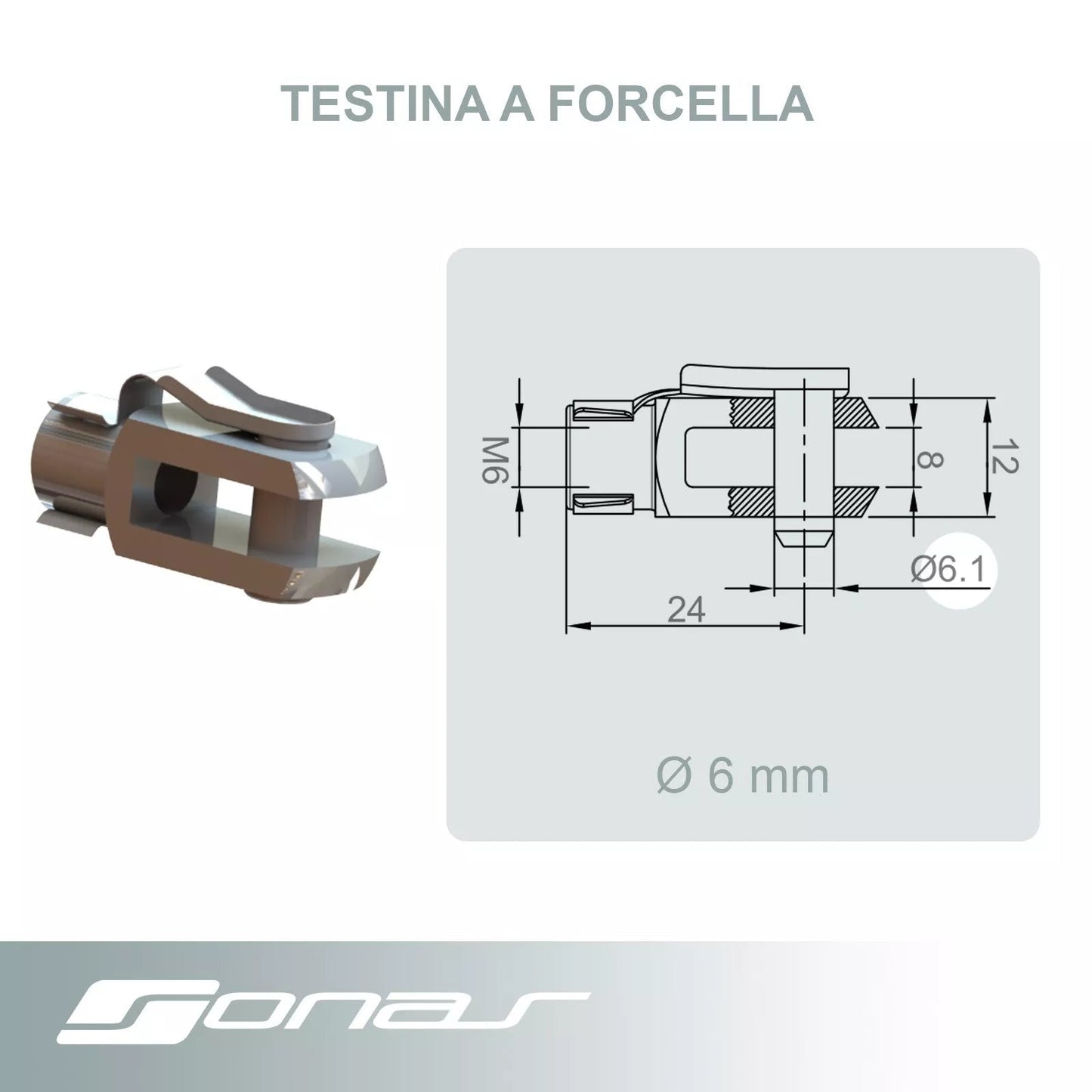 Attacchi, staffe supporto, Raccordi Per Molla Molle a Gas vari modelli Sonas srl