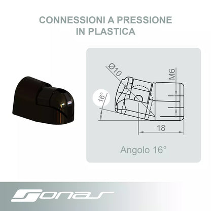 Attacchi, staffe supporto, Raccordi Per Molla Molle a Gas vari modelli Sonas srl