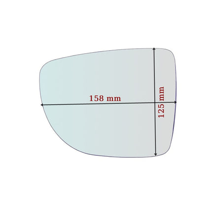 Specchio Retrovisore Termico Lato Passeggero Per Renault Captur I dal 2013-2020