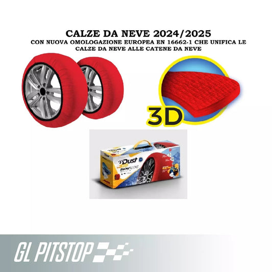 Calze da Neve, Taglia XS-S-M-L-X-XX OMOLOGATE EN 16662-1 Montaggio Rapido Sonas srl