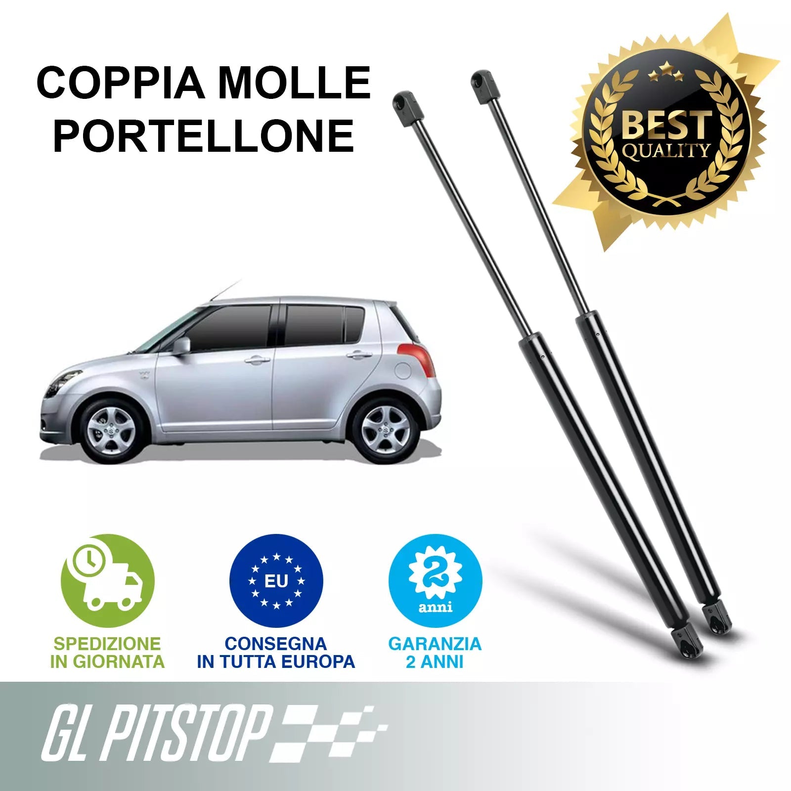 Coppia Molle a Gas Portellone compatibile con SUZUKI Swift (MZ/EZ) da '04 Sonas srl