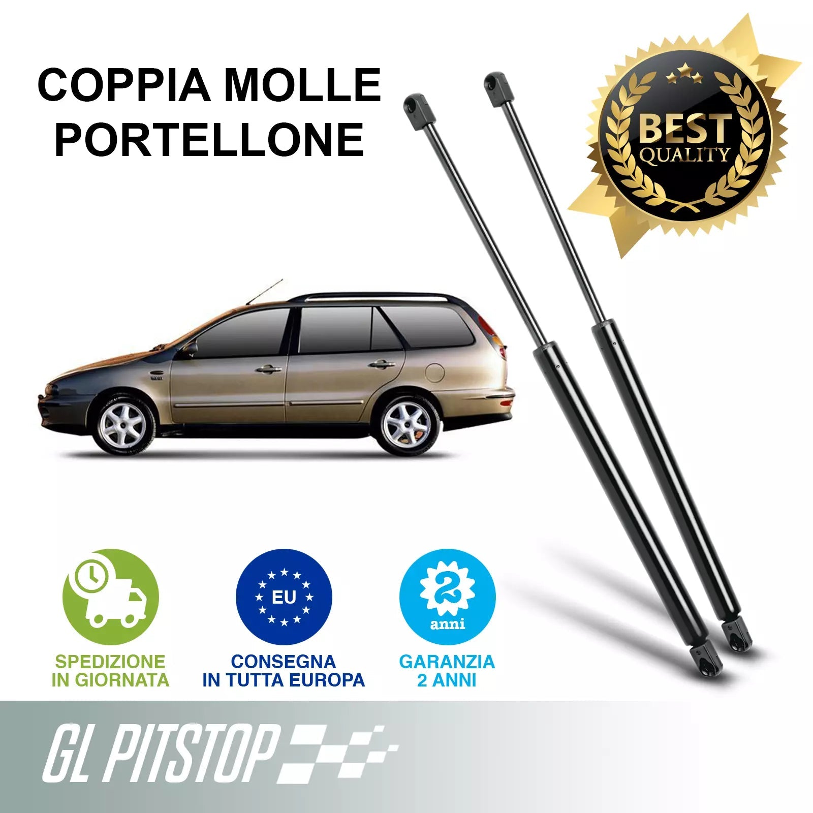 Coppia Molle a Gas per Portellone compatibile con FIAT Marea Weekend (185) Sonas srl