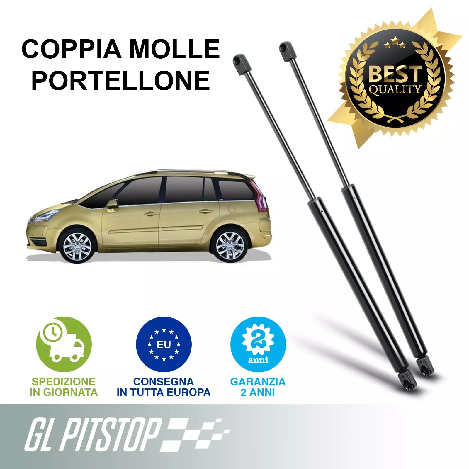 Coppia Molle a Gas per lunotto compatibile con CITROEN C4 G. Picasso I (UA) Sonas srl