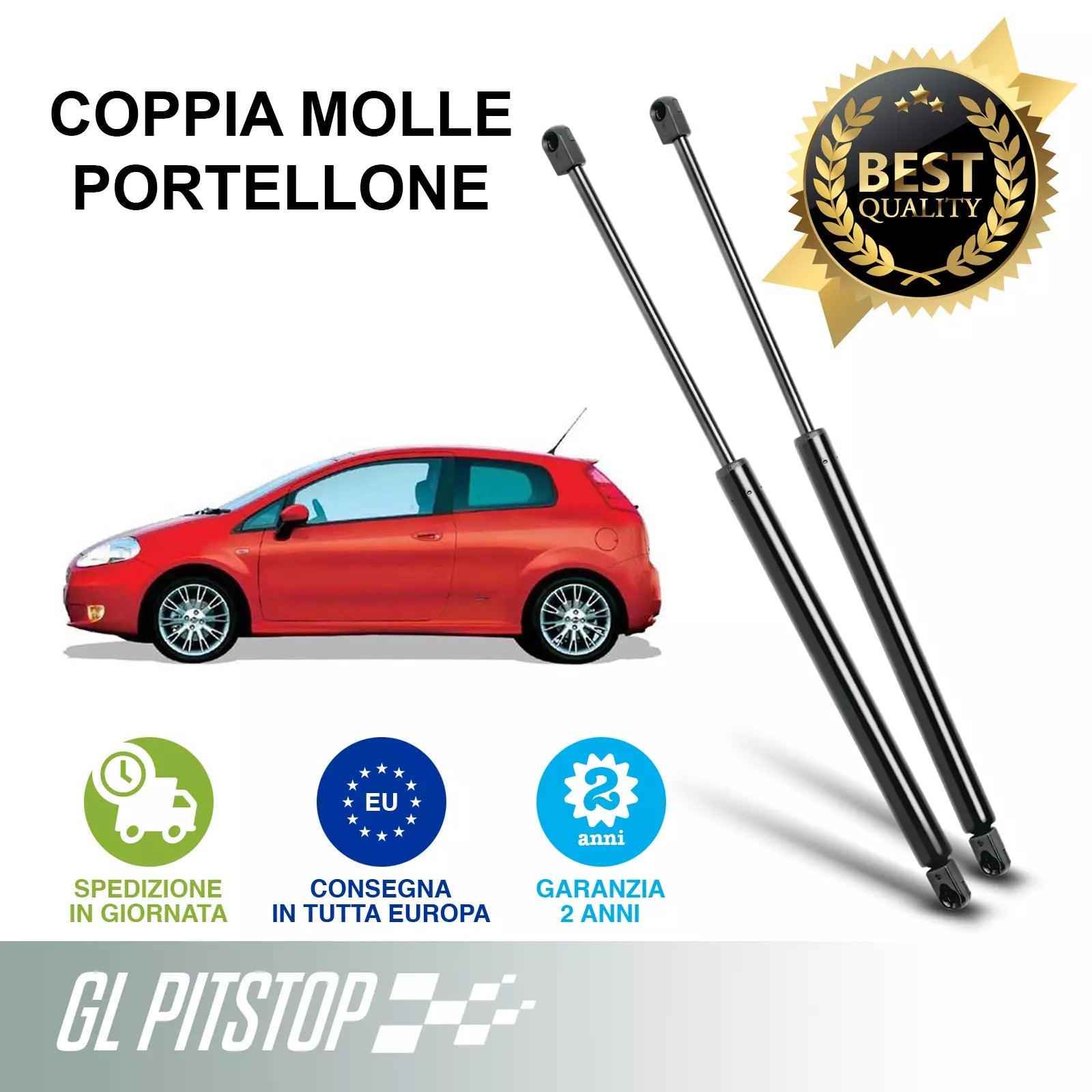 Coppia Molle a Gas per Portellone compatibile con FIAT Punto (199) Grande punto Sonas srl