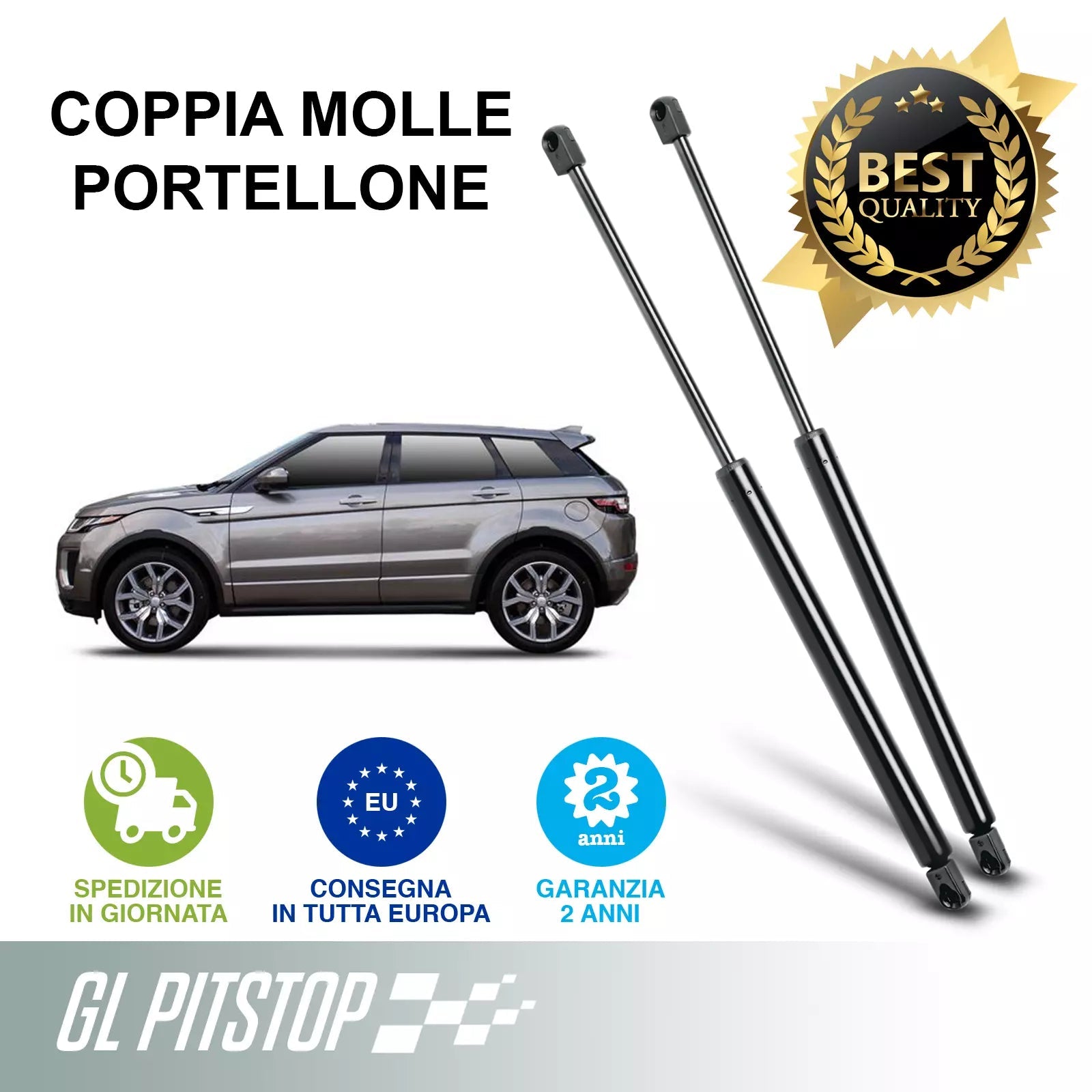 Coppia molle a gas RANGE ROVER Evoque (L551) da 18 Sonas srl