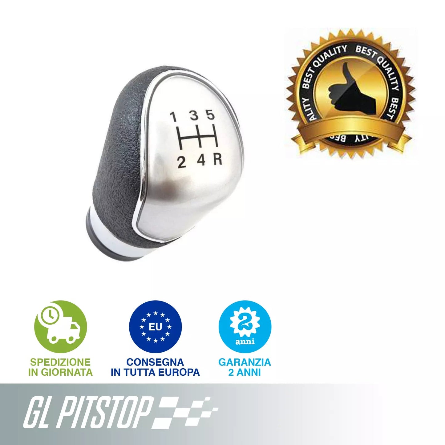 POMELLO CAMBIO compatibile con FORD FOCUS 5 MARCE SILVER R IN BASSO A DX DA '11 '13