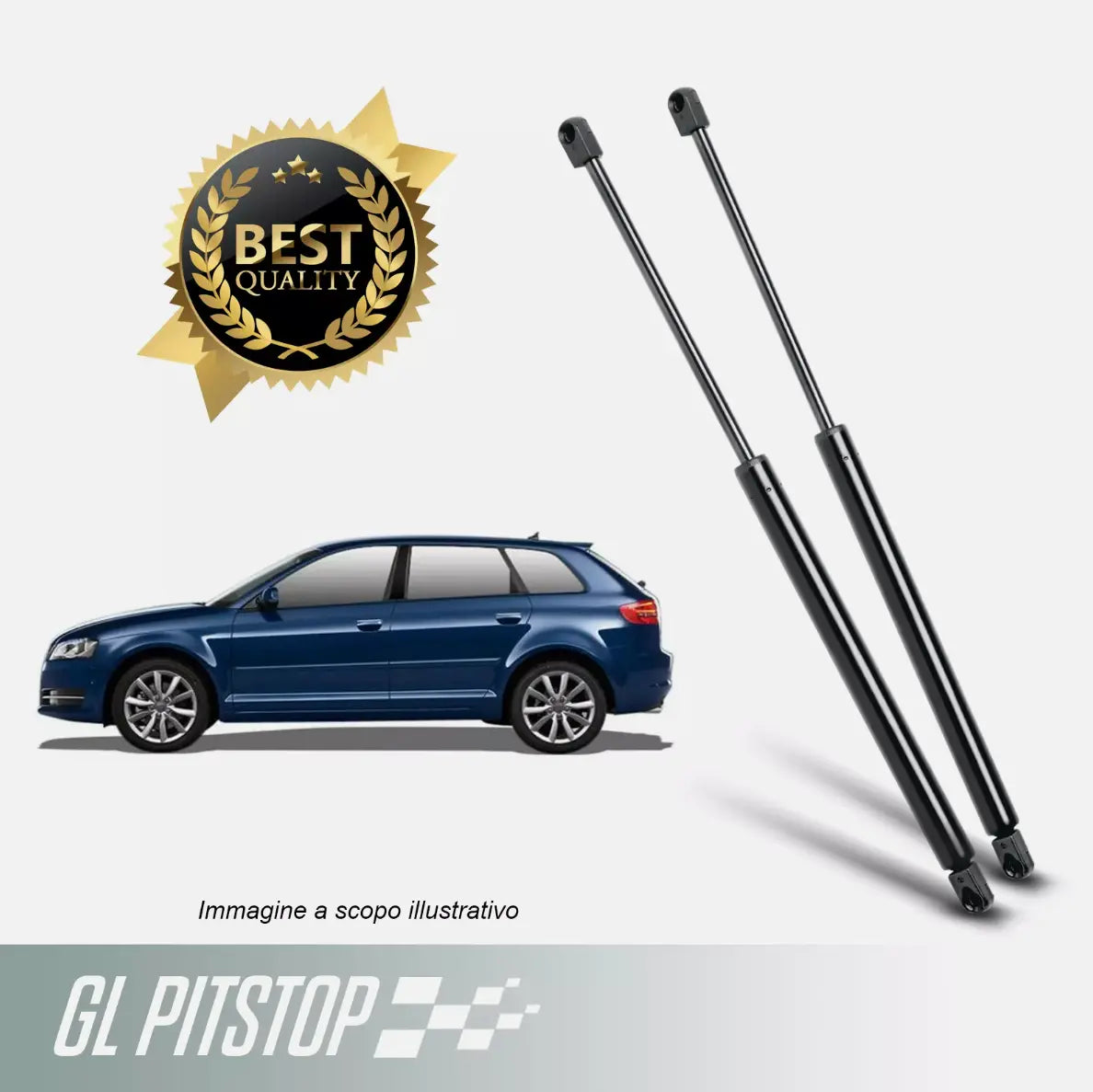 Coppia Molle a Gas, Pistoni portellone compatibile con AUDI A3 SPORTBACK (8VA) '12