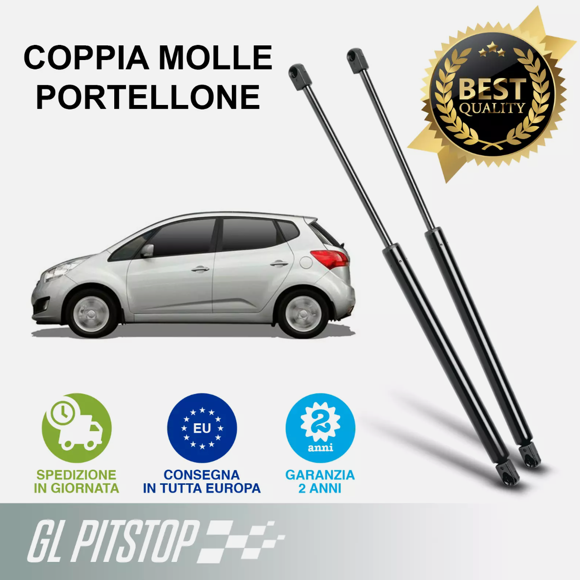 Pistoni Portellone, Coppia Molle a Gas compatibile con KIA Venga (YN) Sonas srl