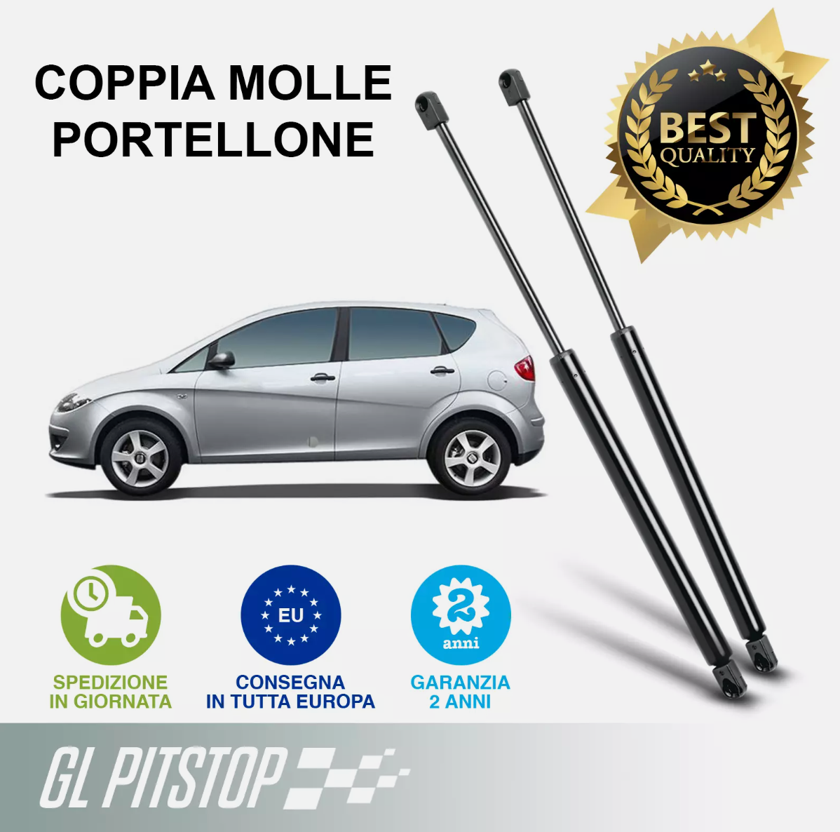 Pistoni Portellone, Coppia Molle a Gas SEAT Altea (5P1)