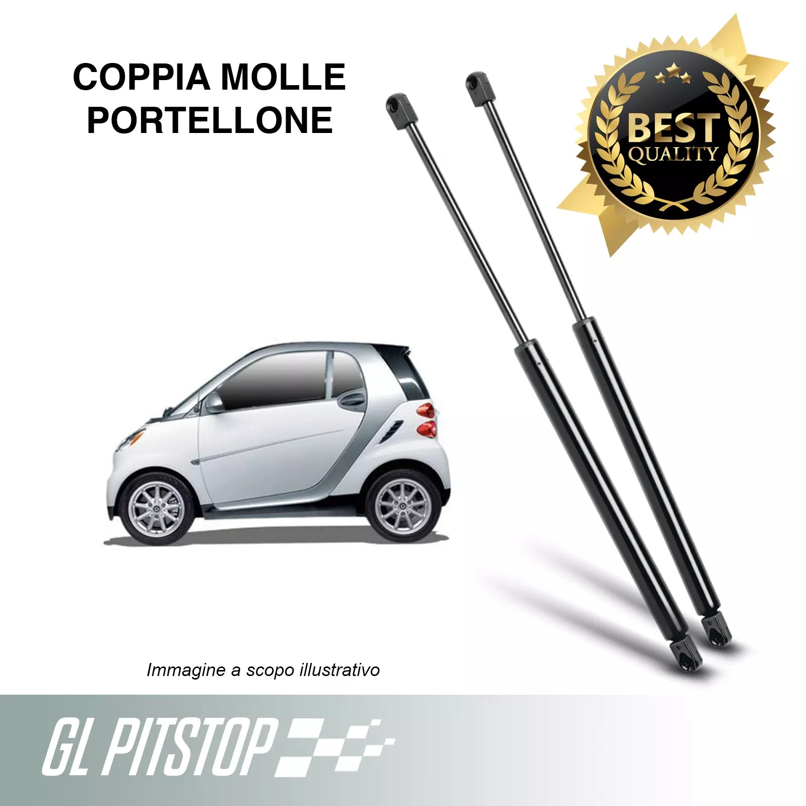 Pistoni Portellone, Molle a Gas portellone compatibile con SMART Fortwo Coupé Sonas srl