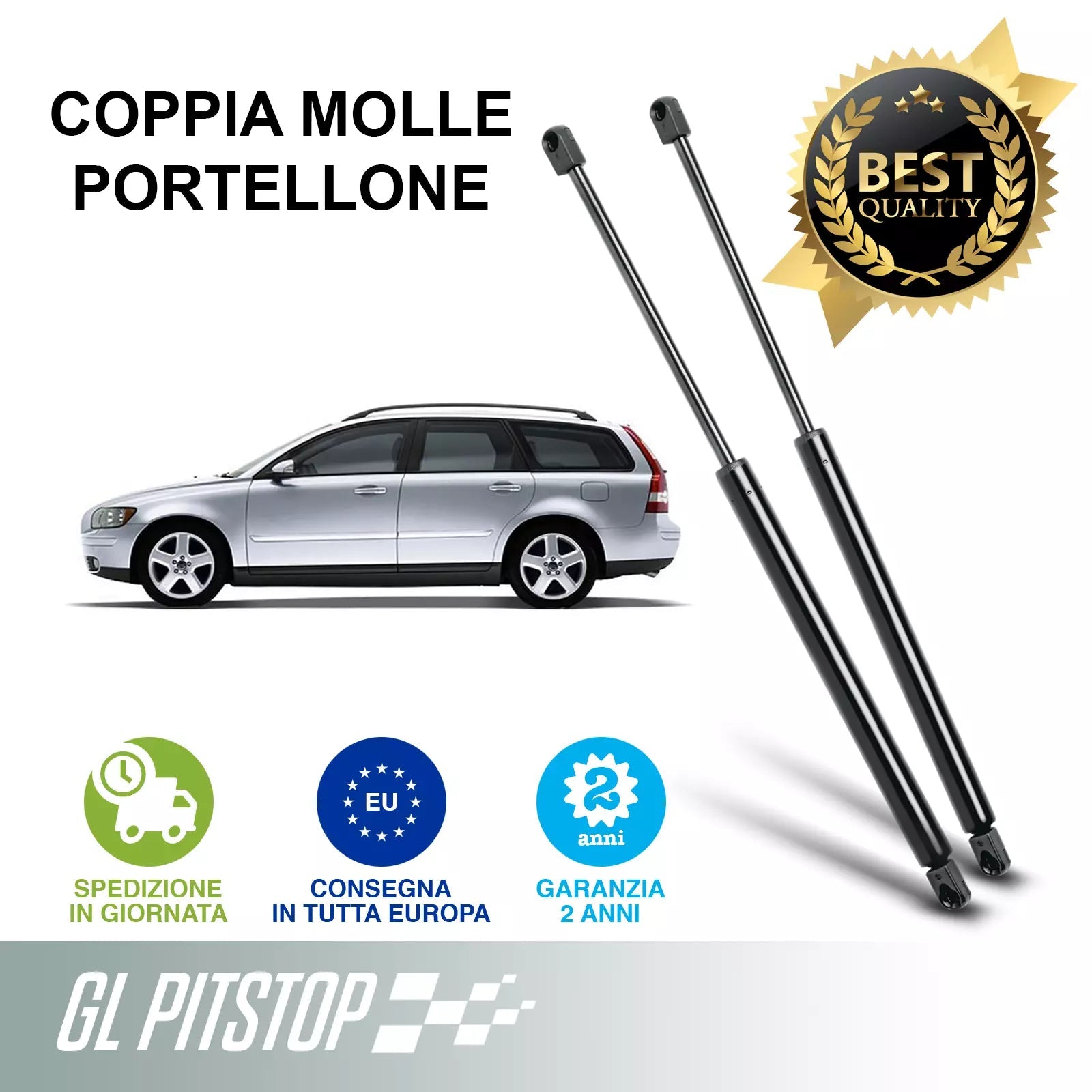 Pistoni Portellone, Coppia Molla a Gas Portellone VOLVO V50 Sonas srl