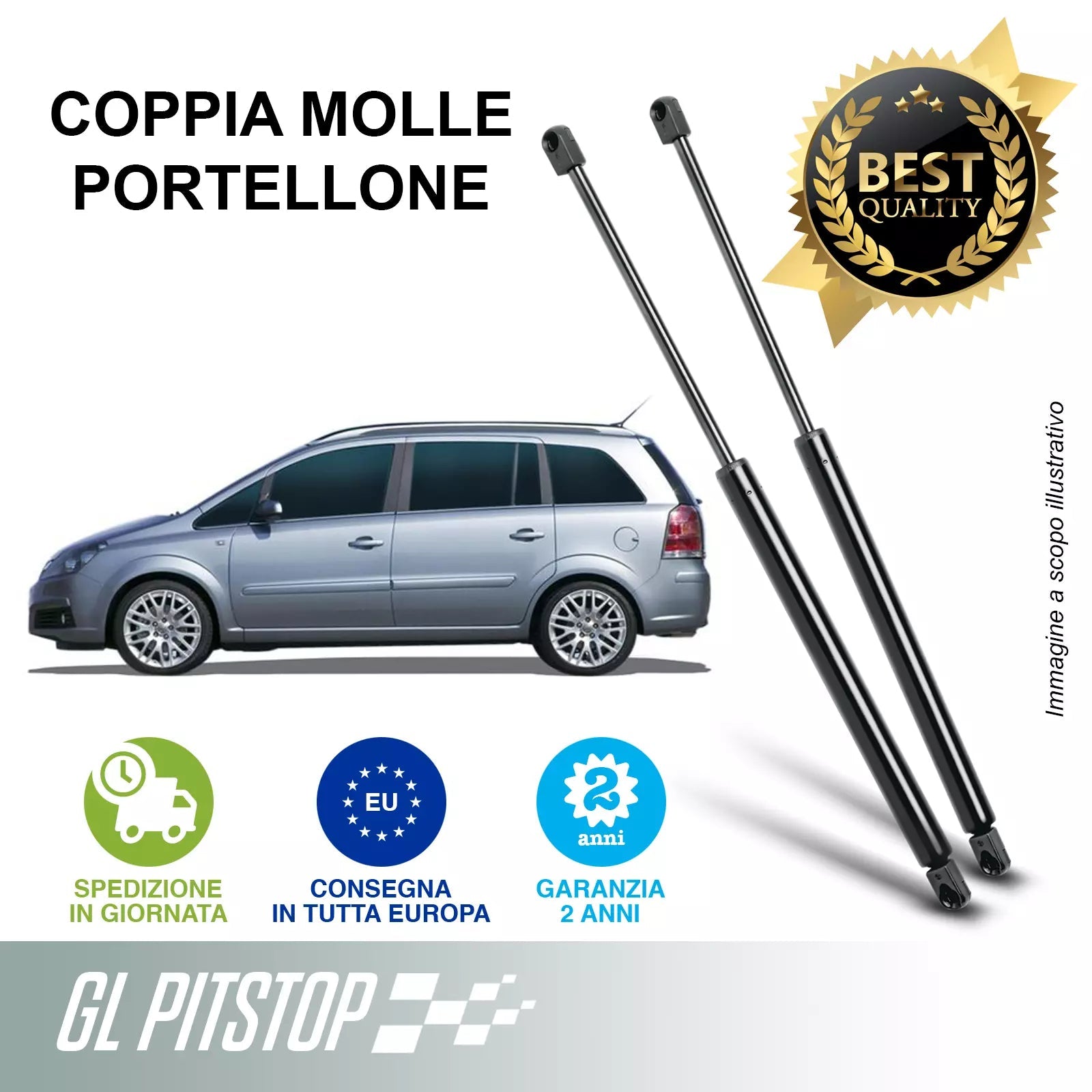 Pistoni Portellone, Coppia Molle a Gas OPEL Zafira B (A05) Sonas srl