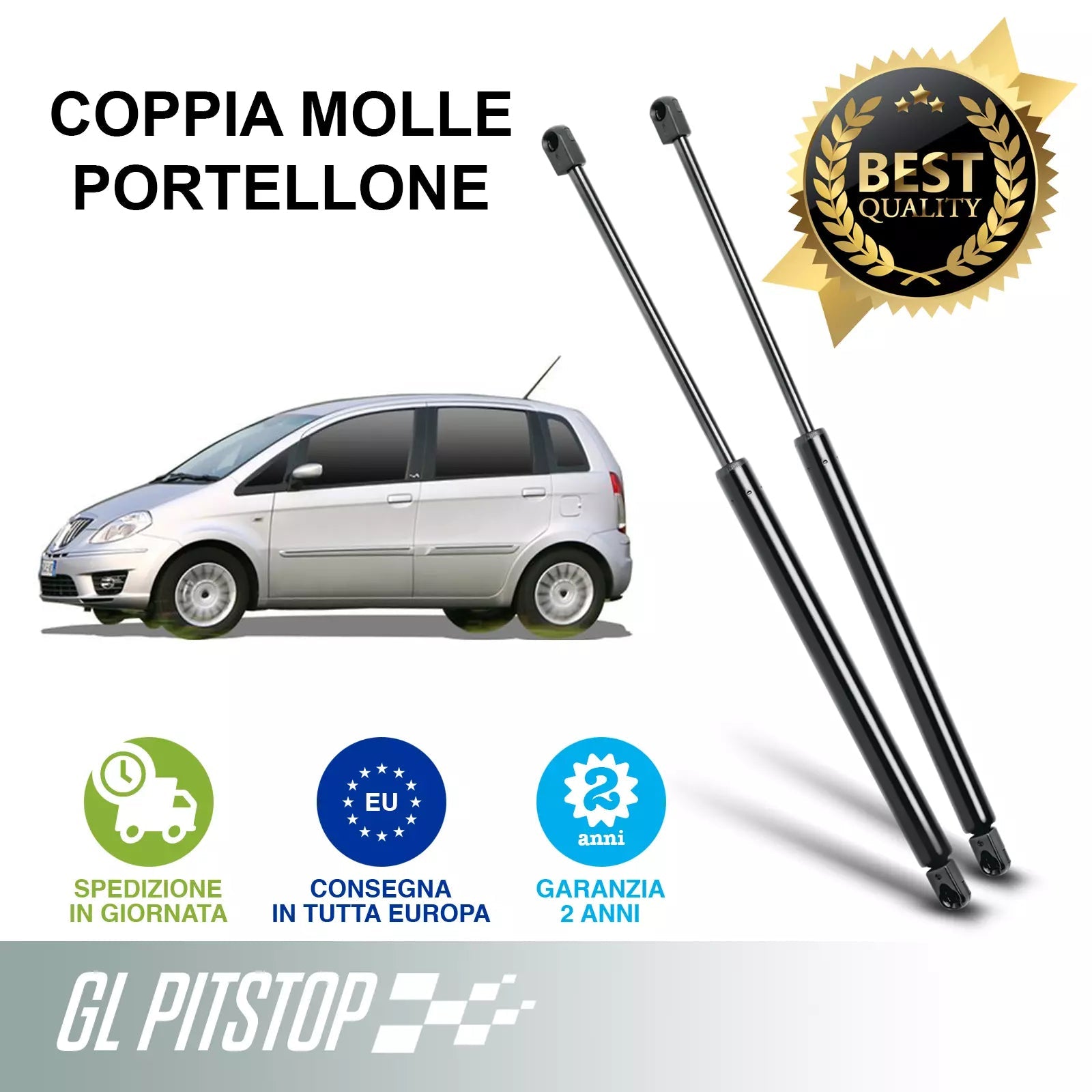 Coppia molle a Gas per Portellone LANCIA Musa (350) da 07/2008 Sonas srl