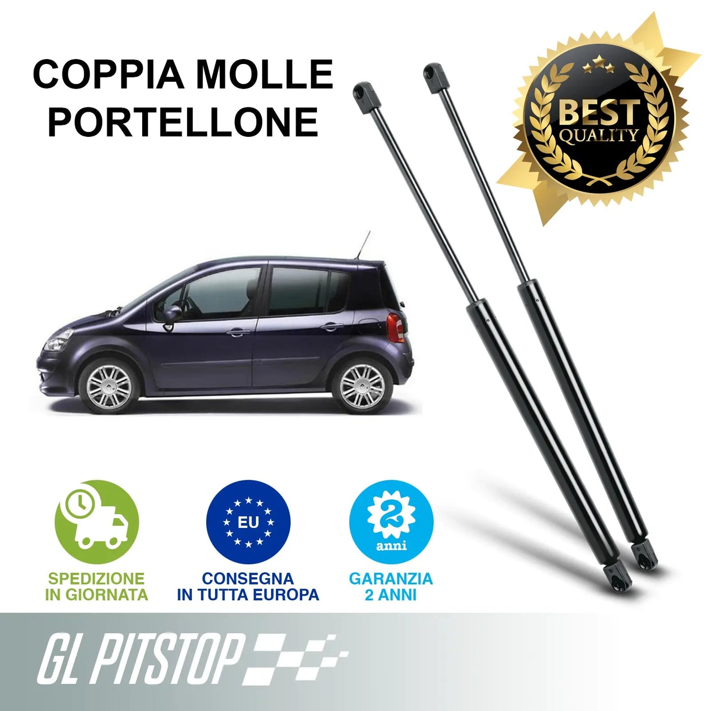 Pistoni Portellone, Coppia Molle a Gas RENAULT Modus I (F/JPO) Sonas srl