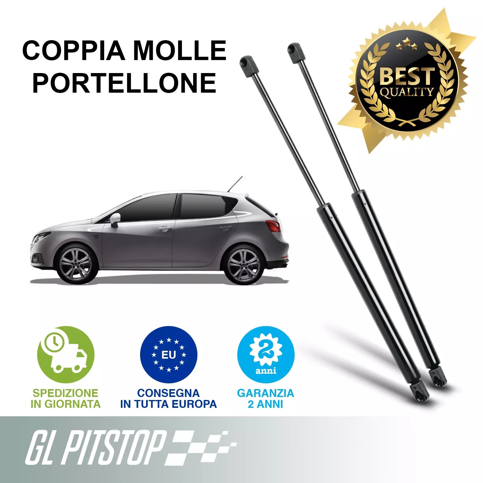 Pistoni Portellone, Coppia Molle a Gas SEAT IBIZA IV (6J5, 6P1) Sonas srl